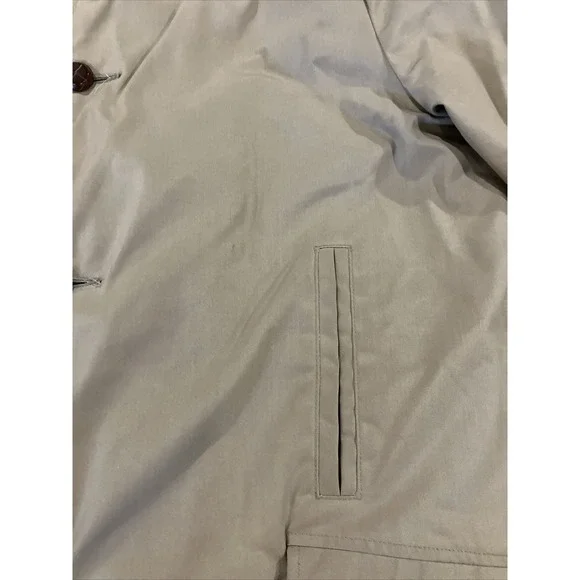 VTG Woolrich Brown Khaki Faux Fur Lined Button Down Winter Coat Mens Sz 40 Parka - Picture 6 of 15